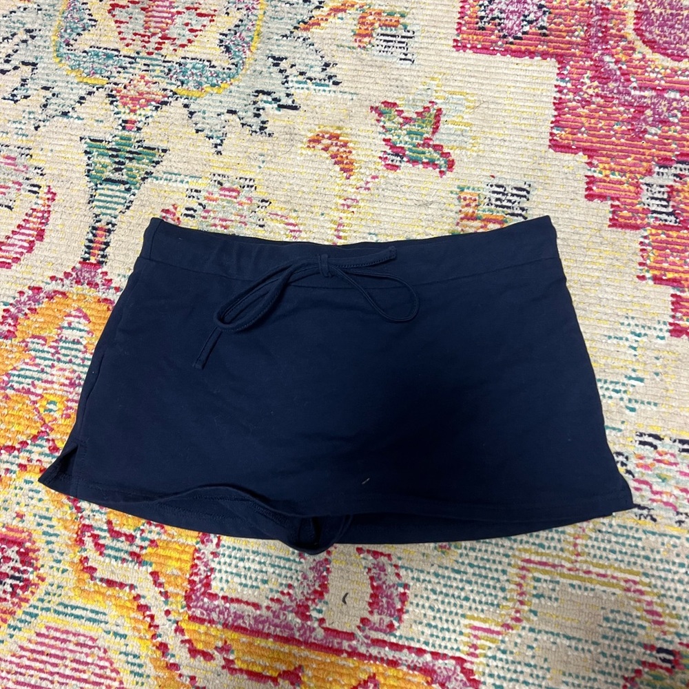 Mini blue skort
